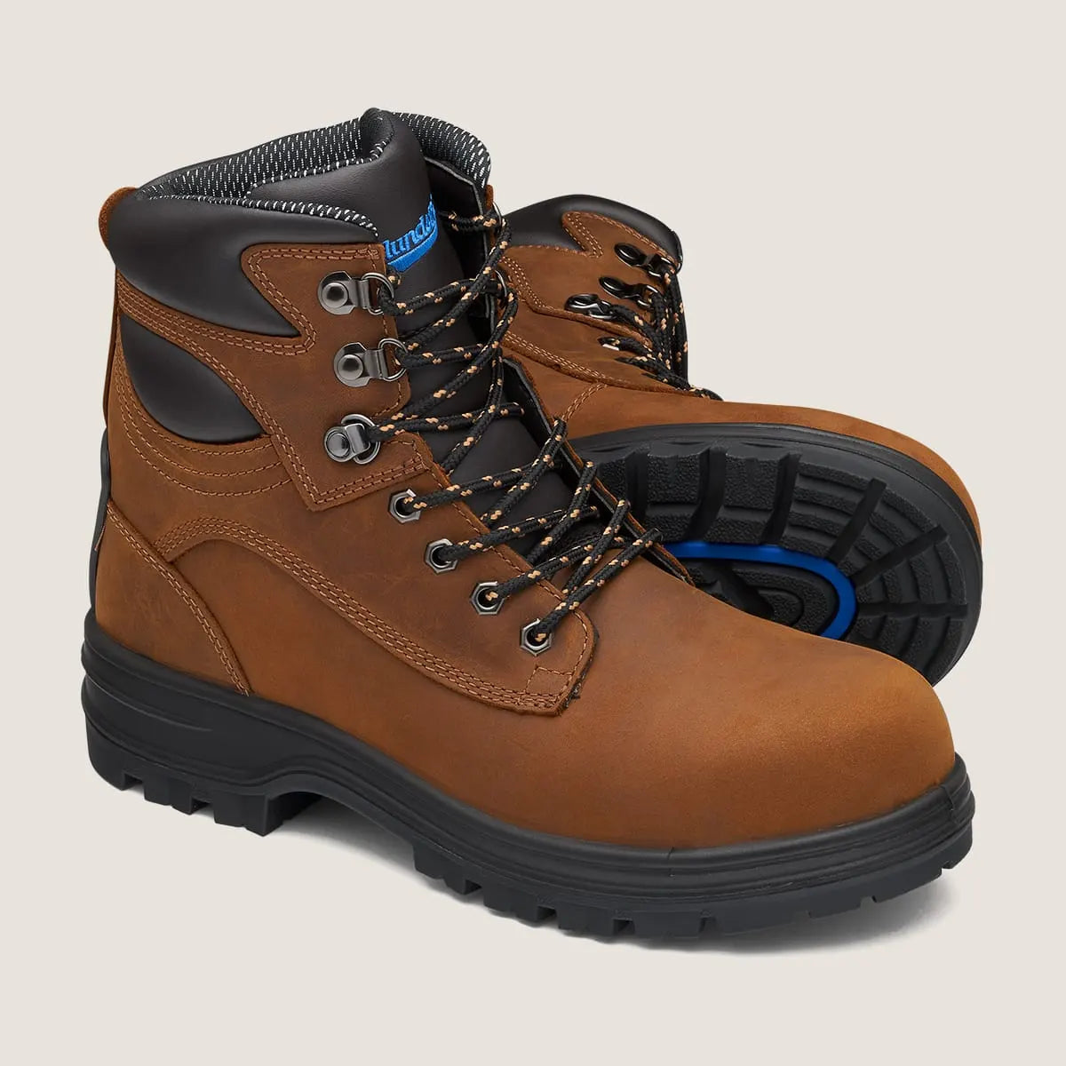Blundstone 143 Lace Up Safety Boots in Crazy Horse