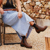 Blundstone 1673 Womens Leather Heeled Boots (Antique Brown)