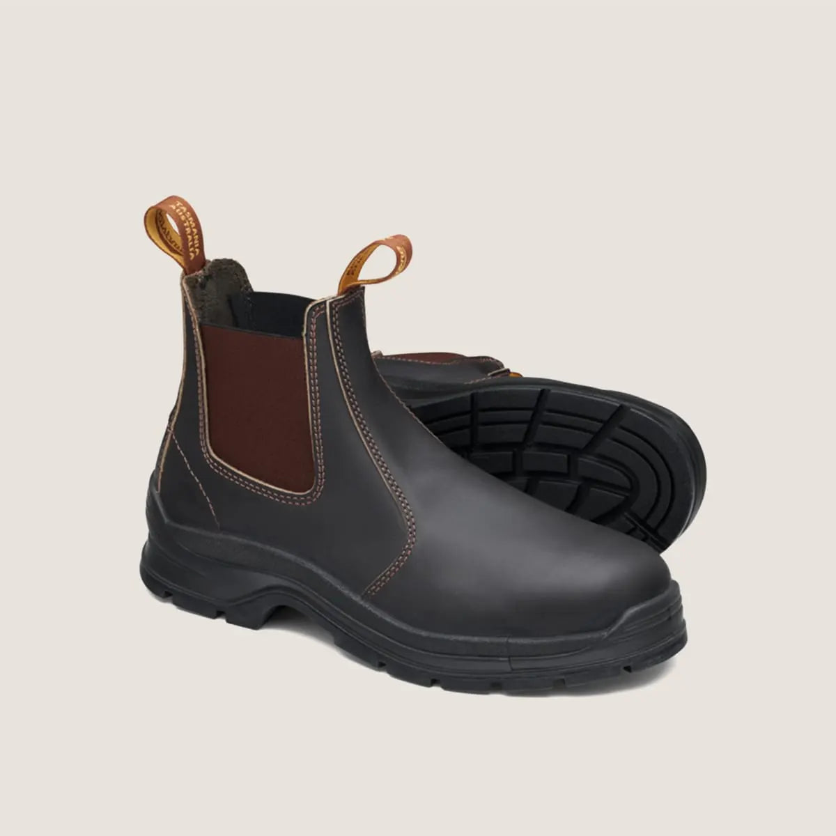 Blundstone 400 Elastic Sided Non Safety Work Boots Brown Allgoods