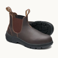 Chestnut Brown Blundstone 710 leather boot with black sole