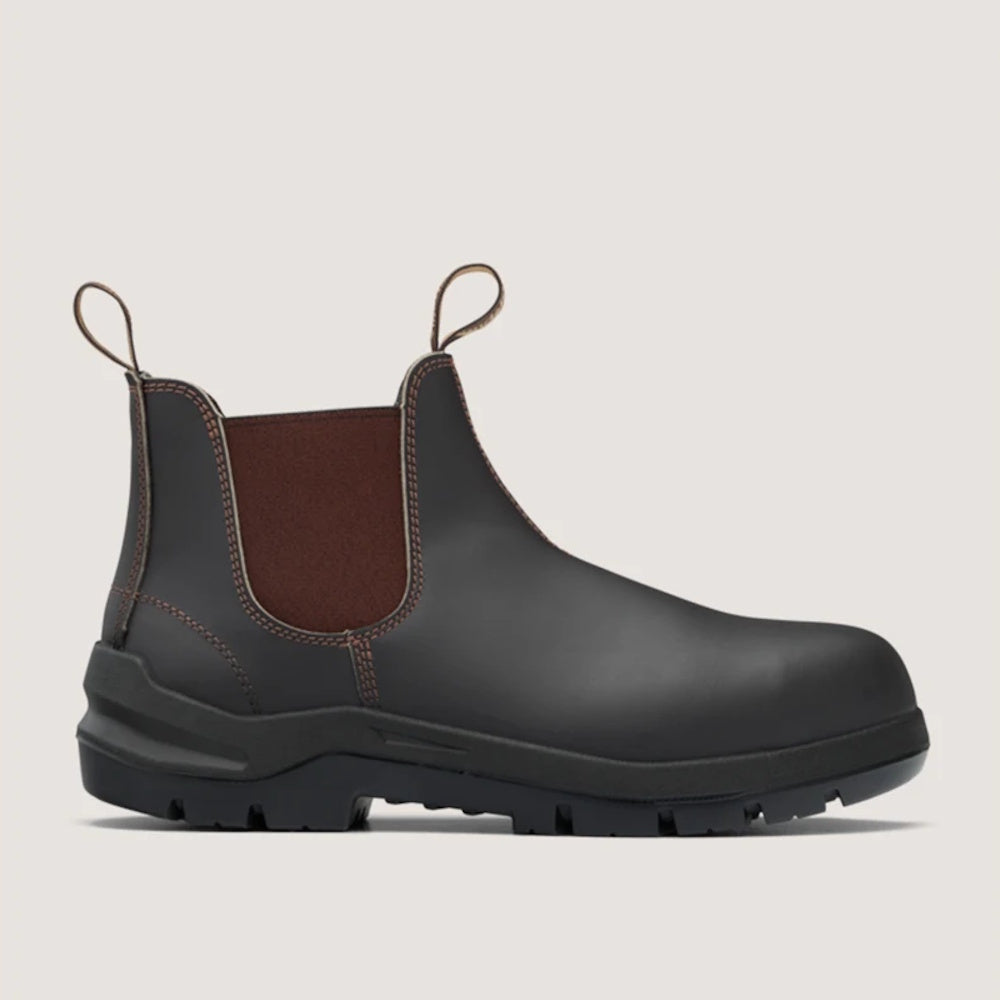Blundstone 7508 DuraFit Elastic Side Safety Boots (Brown)