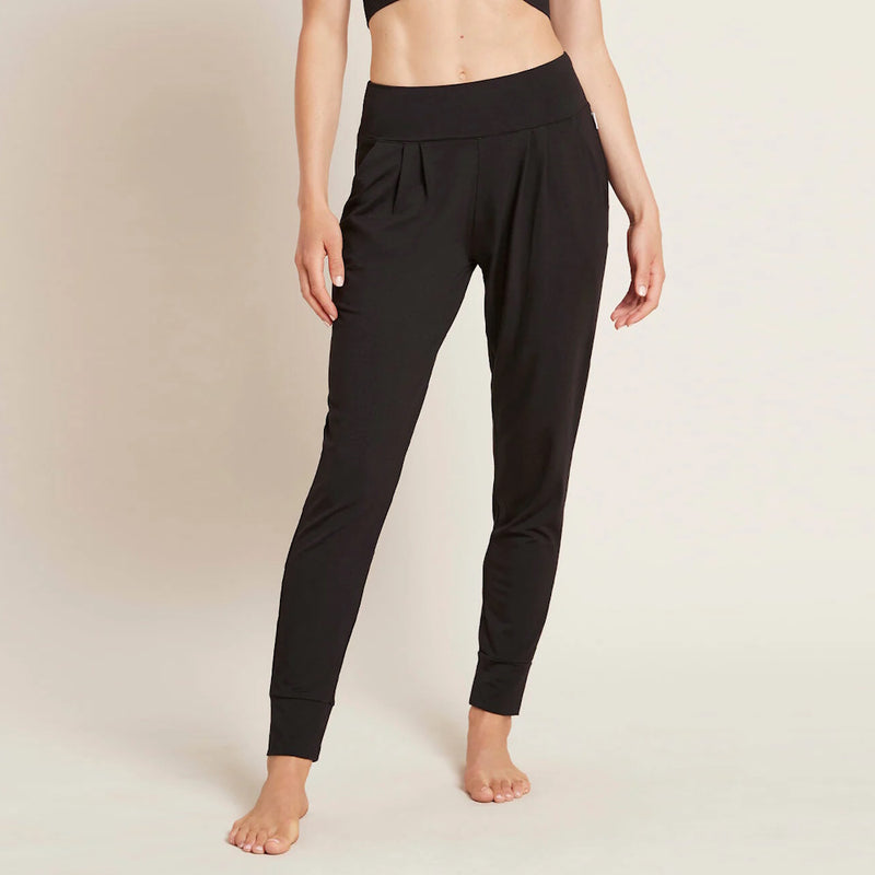 Front of Boody Downtime Lounge Pants in Black