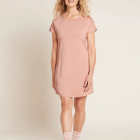 Front of Boody Goodnight Night Dress in Dusty Pink