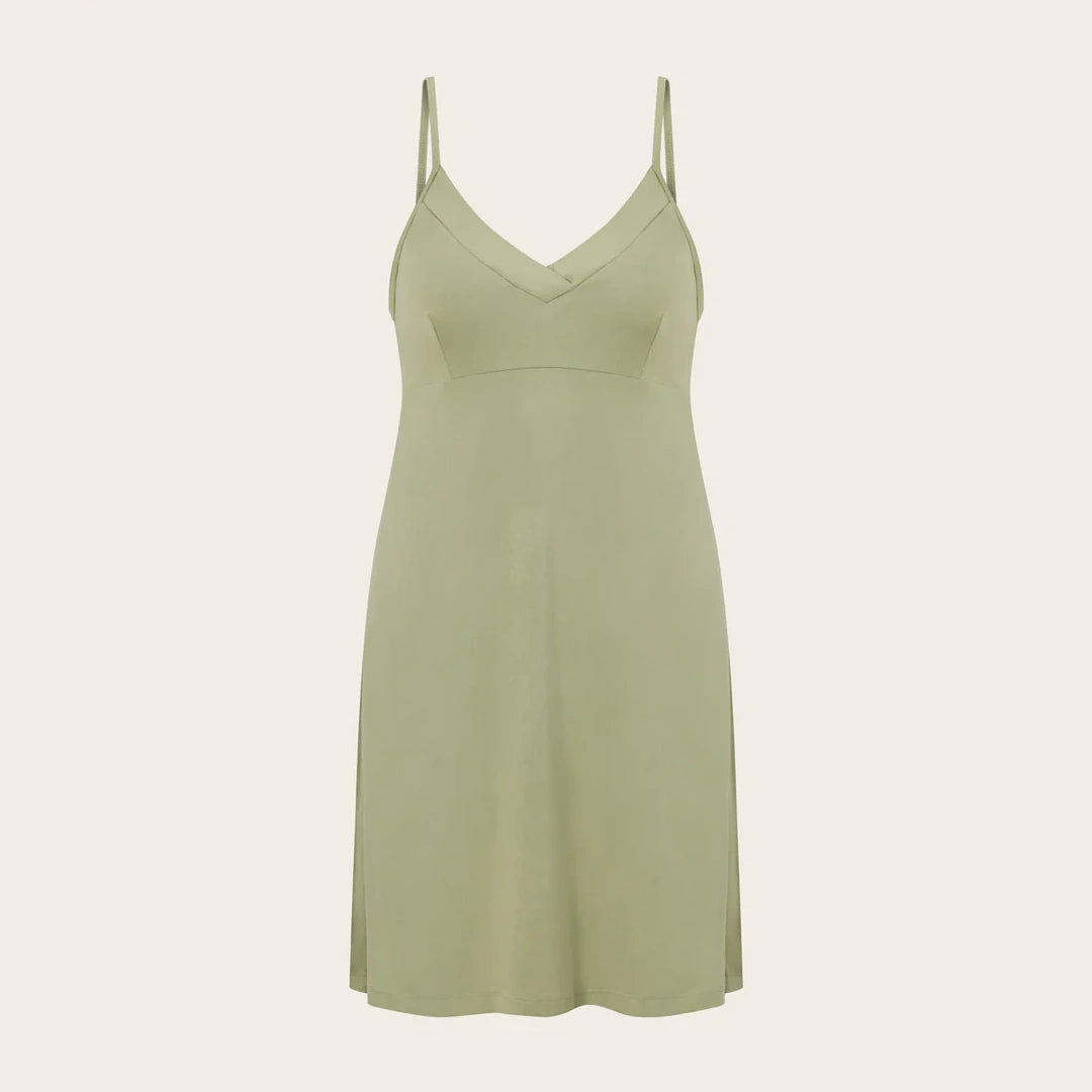 Boody Goodnight Slip Sleep Dress (Sage)