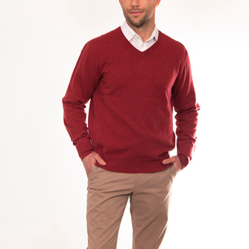 Bridge & Lord Mens Essential Vee Neck Pullover