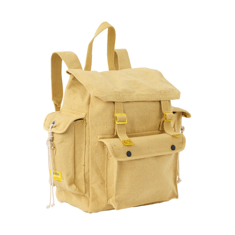 Side of Bush Tracks Cotton Canvas Rucksack RSW3