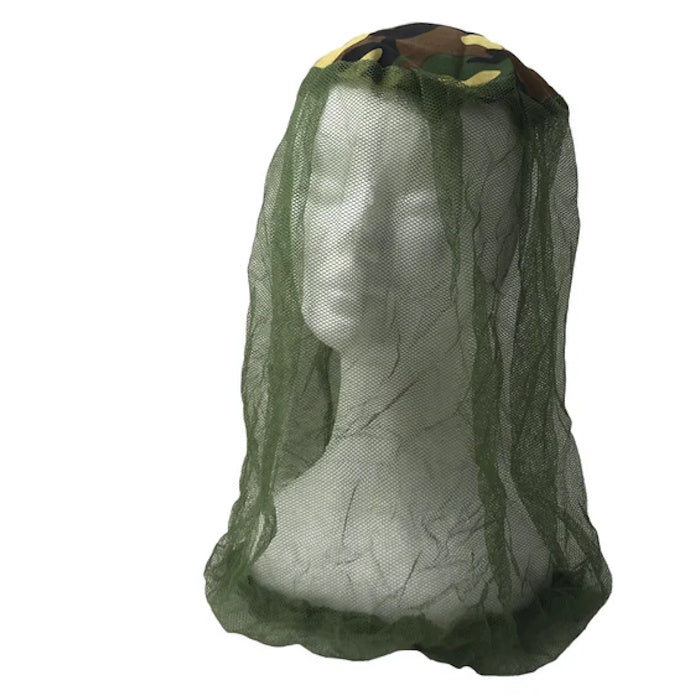 Bush Tracks Mozzie Head Net (Green Camo)