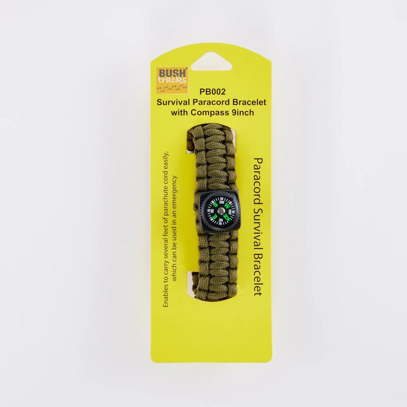 Bush Tracks Paracord Survival Bracelet With Whistle