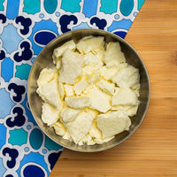 Bowl of freeze dried vanilla ice cream