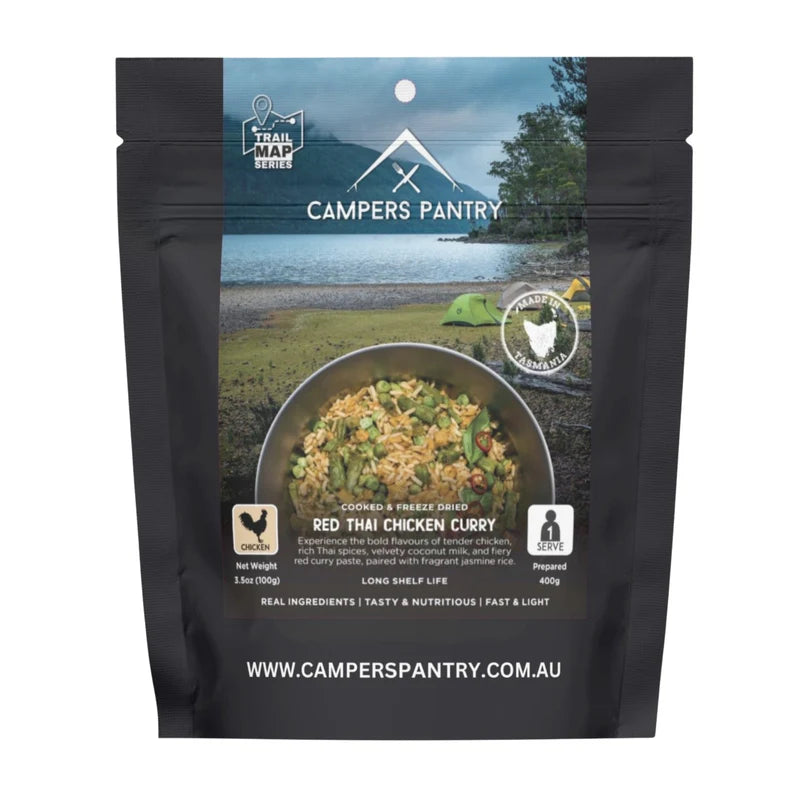 Campers Pantry red Thai chicken curry package