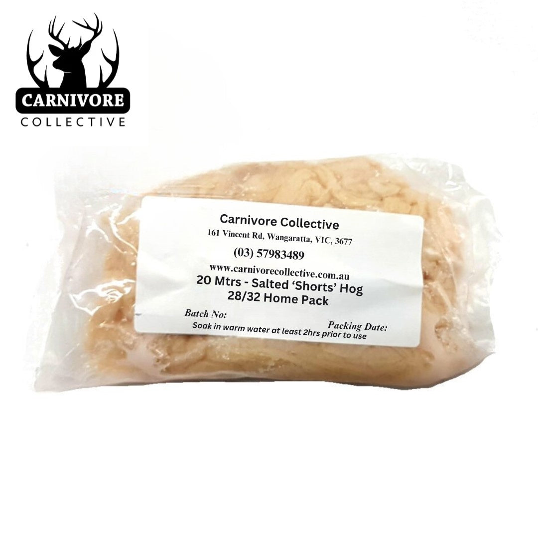 Carnivore Collective Natural Graded 28/32mm Thick Hog Sausage Casings 20m