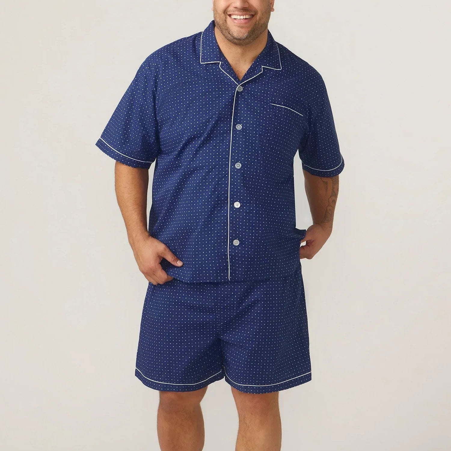 Contare Cotton Rich Short Sleeve Pyjama Set