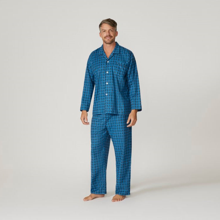 Contare Print Flannelette Long Pyjamas