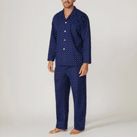 Contare Mens Printed Flannelette Long Pyjamas