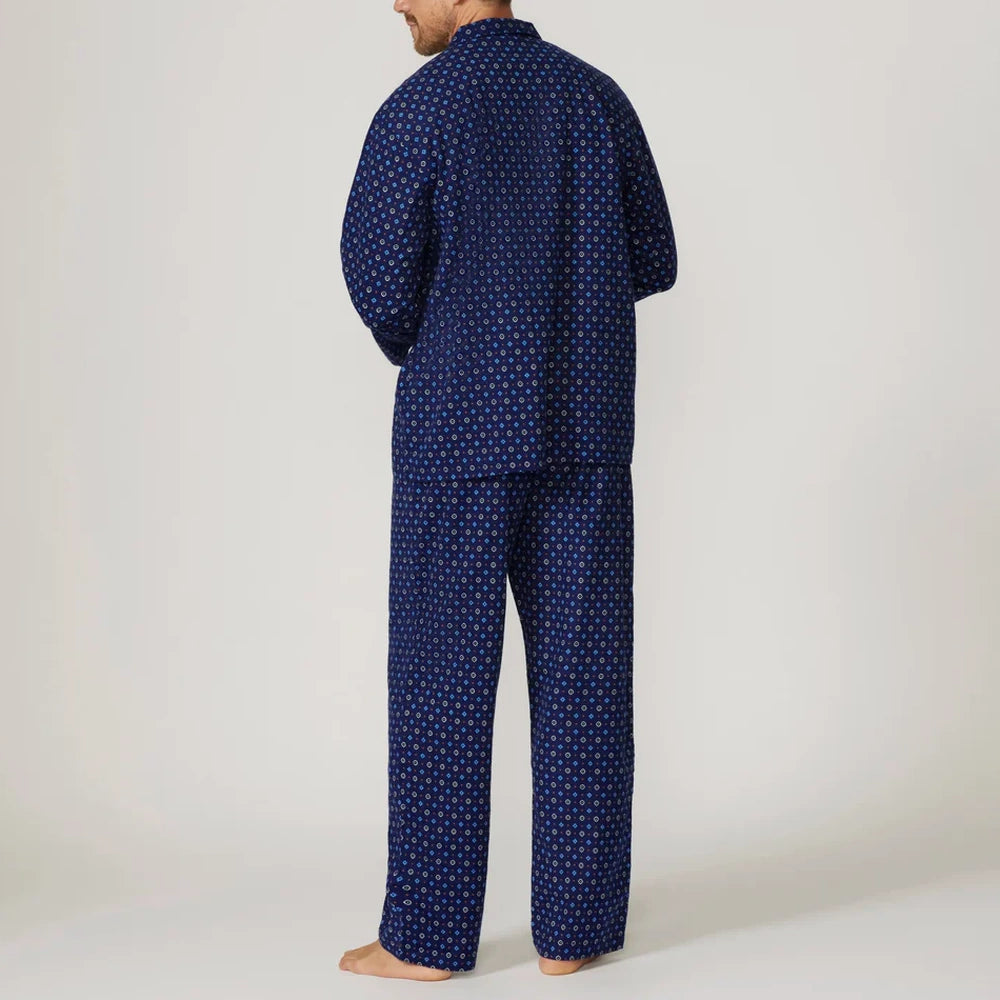 Contare Mens Printed Flannelette Long Pyjamas