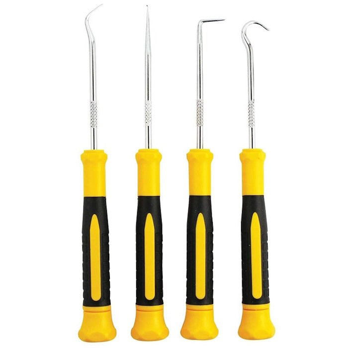 4 Piece Crevice Pick and Hook Set
