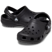 Pair of Black Crocs Kids Classic Clogs