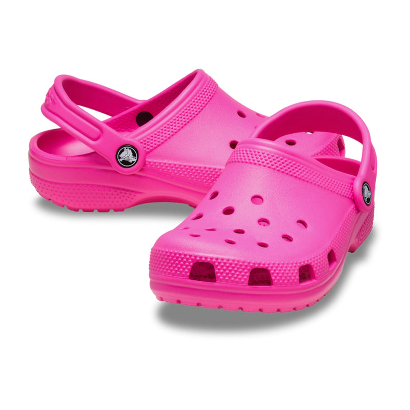 Pair of Crocs Kids Classic Clogs in Pink Crush