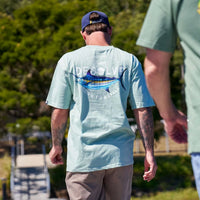 Desolve Mens Born To Battle Blue Marlin Tee