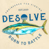 Desolve Mens Born to Battle Kingfish Tee