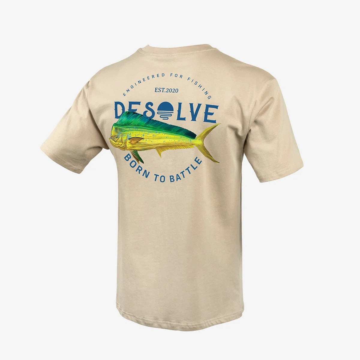Desolve Mens Born To Battle Mahi Mahi Tee