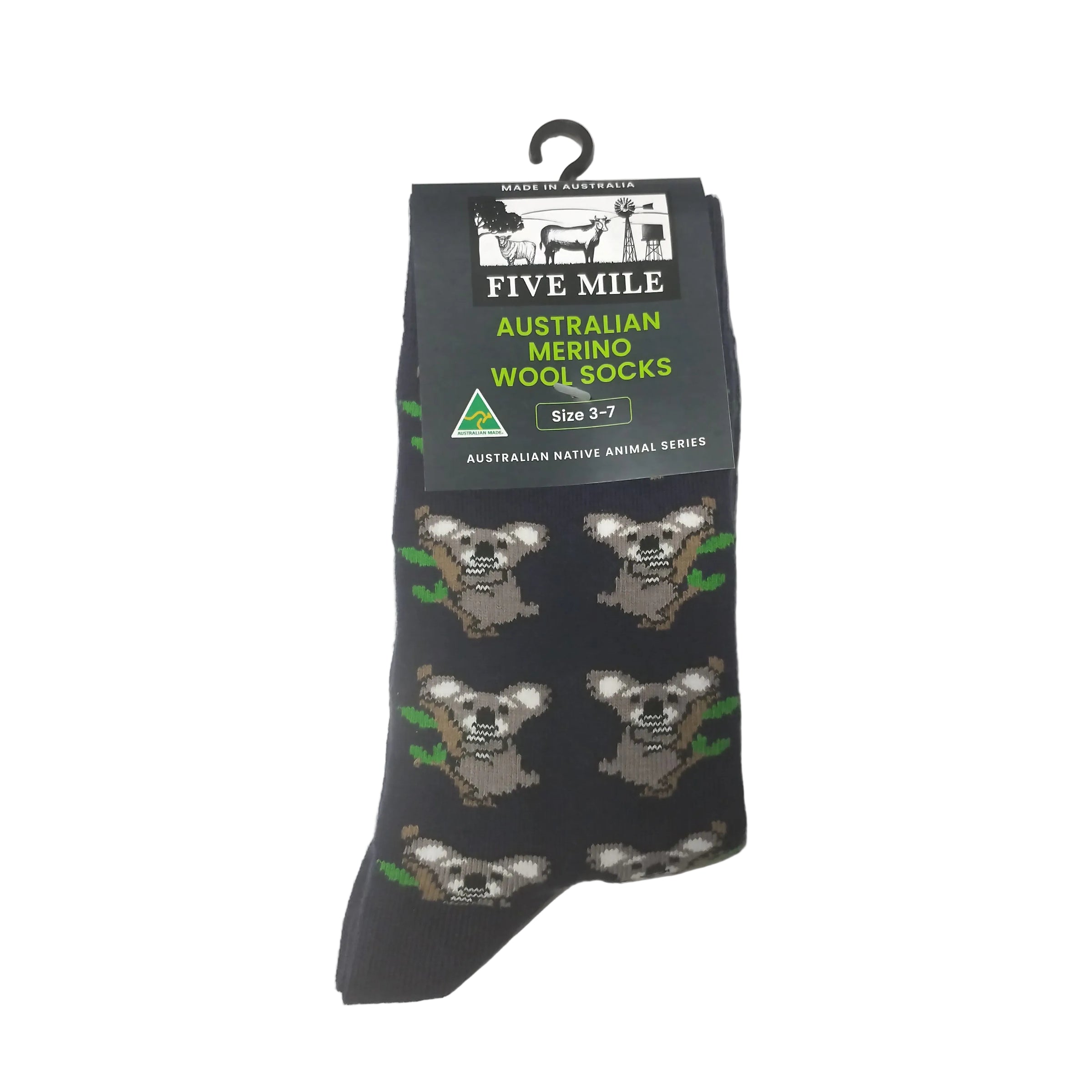 Five Mile Merino Wool Koala Sock