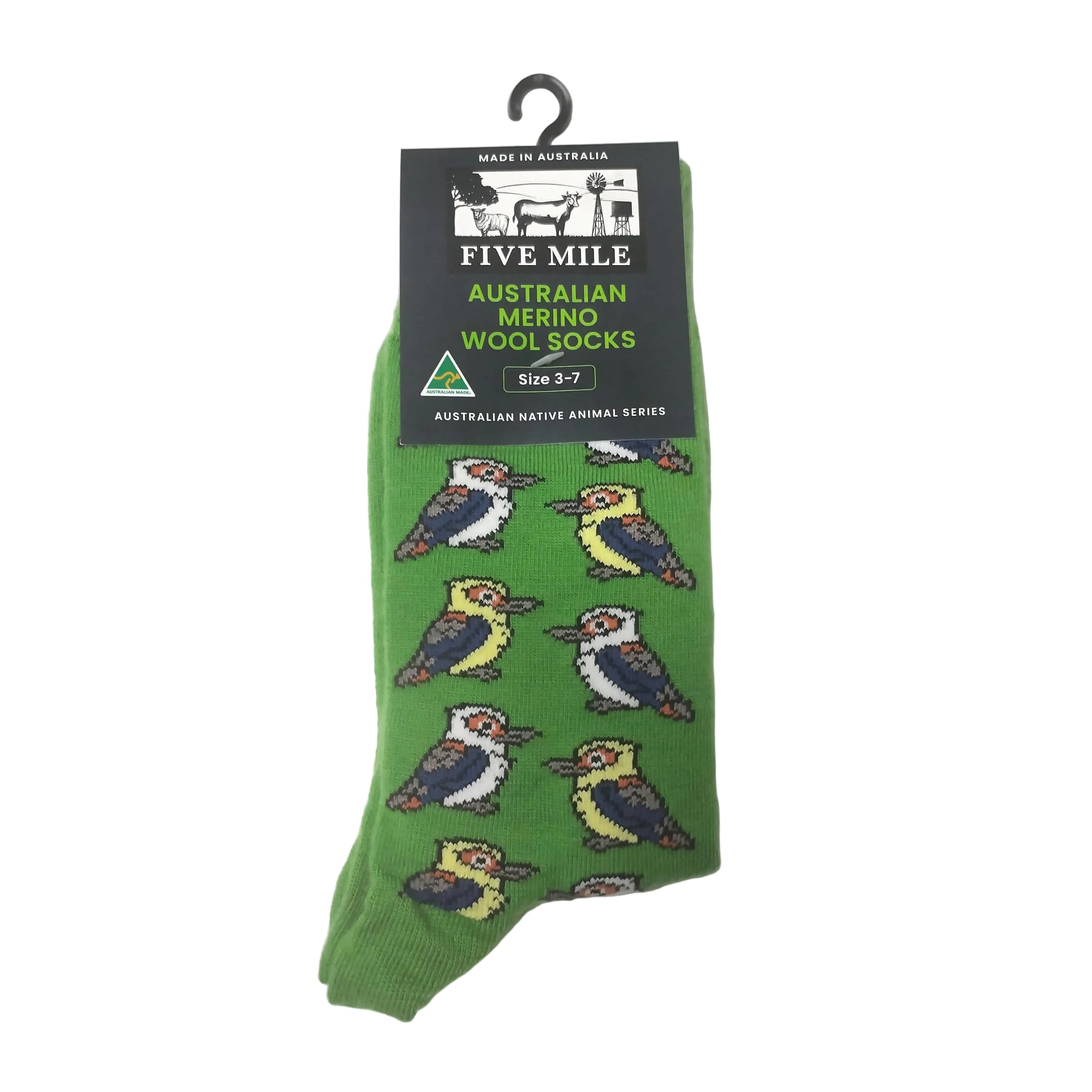 Five Mile Merino Wool Kookaburra Sock
