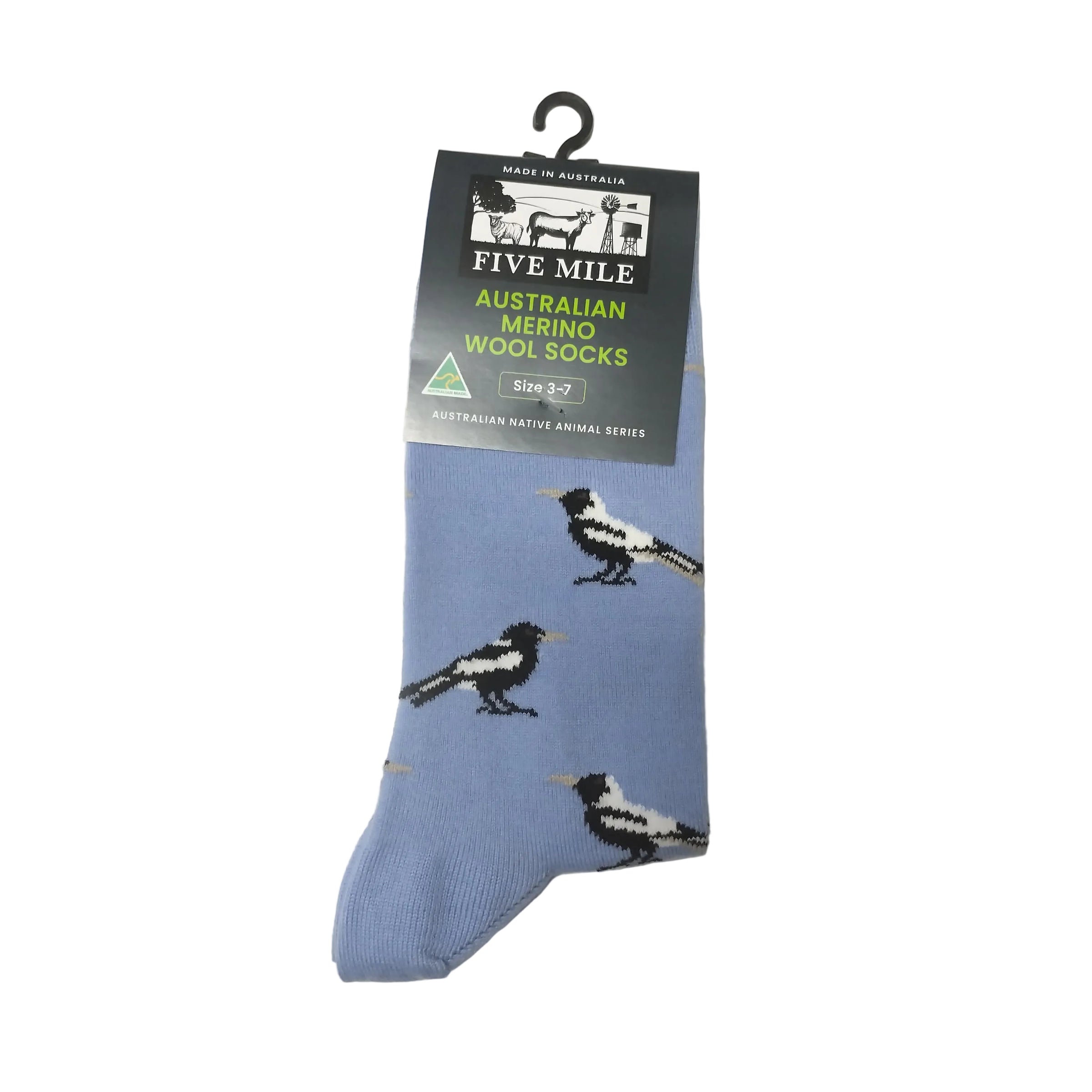 Five Mile Merino Wool Magpie Sock