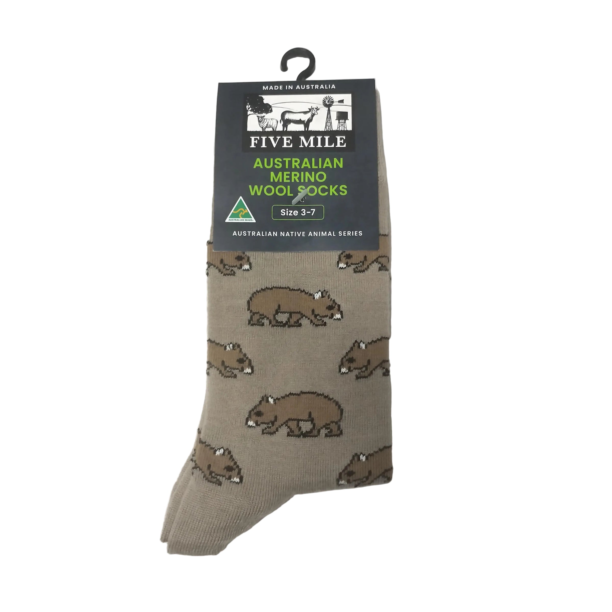 Five Mile Merino Wool Wombat Sock