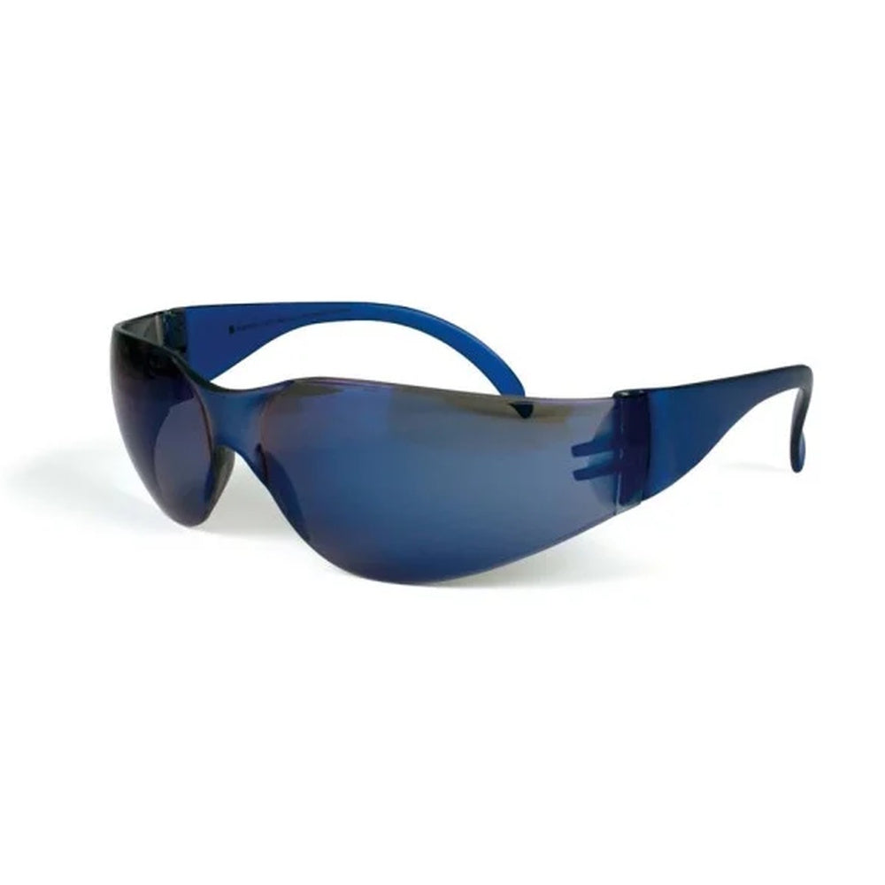 Blue safety glasses
