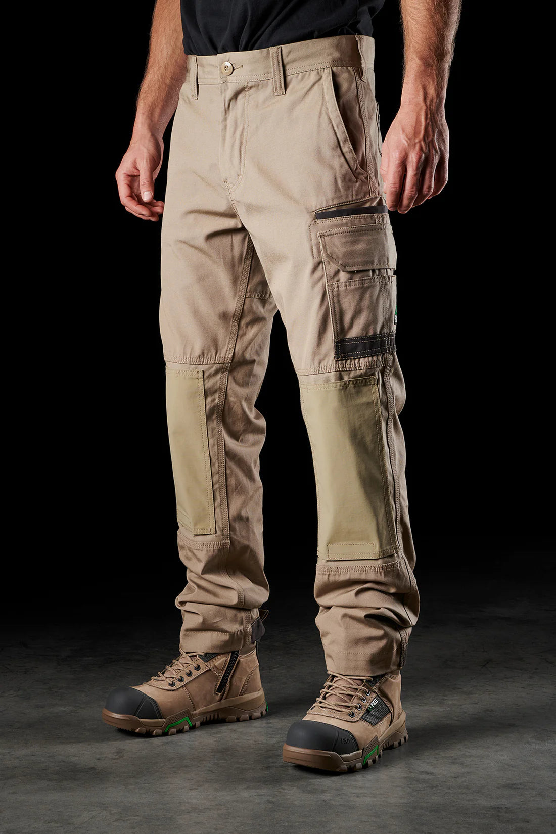 FXD WP-1 Men's Stretch Canvas Work Pants in Khaki