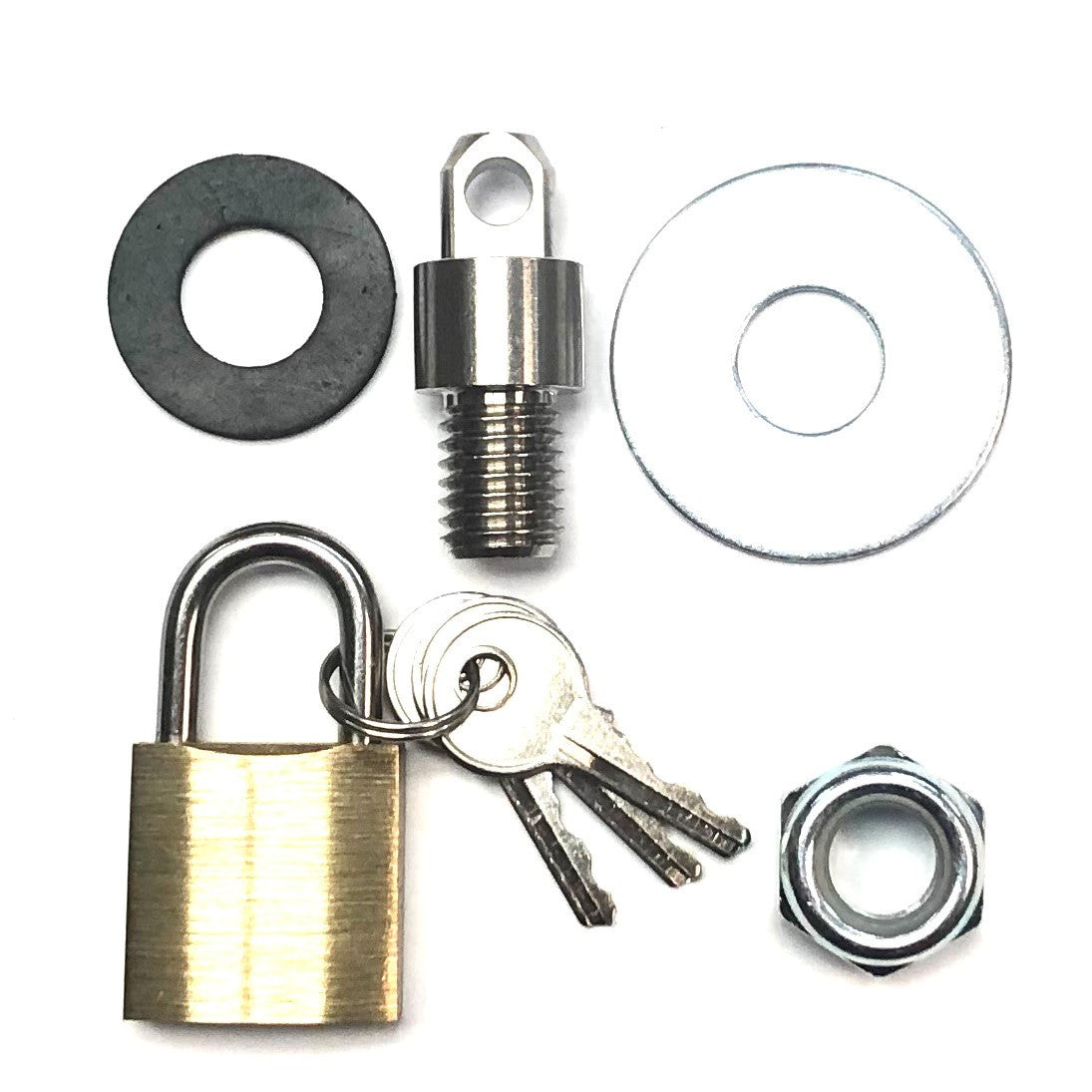 Grizzly Ammo Box Lock Kit Including Brass Pad Lock