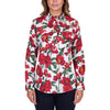 Hard Slog Womens Zoe Half Placket Long Sleeve Shirt