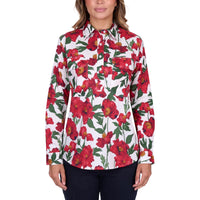 Hard Slog Womens Zoe Half Placket Long Sleeve Shirt
