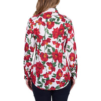 Hard Slog Womens Zoe Half Placket Long Sleeve Shirt