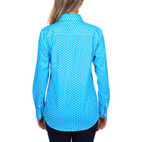 Hard Slog Womens Sia Half Placket Long Sleeve Shirt