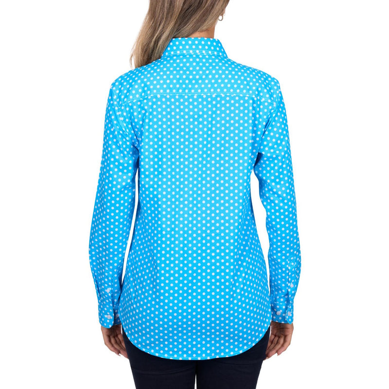 Hard Slog Womens Sia Half Placket Long Sleeve Shirt