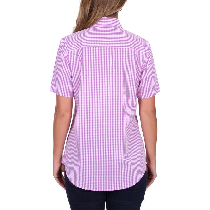 Hard Slog Womens Grace Half Placket Short Sleeve Shirt