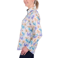 Hard Slog Womens Meadow Half Placket Long Sleeve Shirt