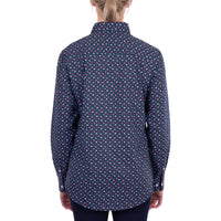 Hard Slog Womens Fiora Half Placket Long Sleeve Shirt