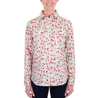 Hard Slog Womens Clair Half Placket Long Sleeve Shirt