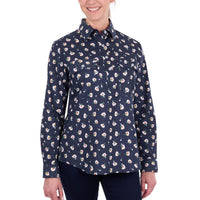 Hard Slog Womens Joanna Half Placket Long Sleeve Shirt