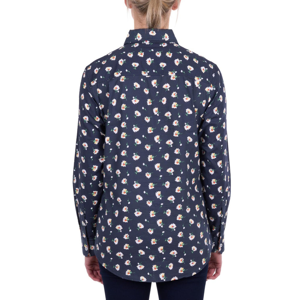 Hard Slog Womens Joanna Half Placket Long Sleeve Shirt