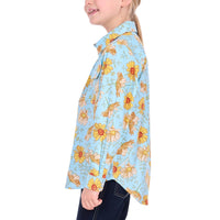 Hard Slog Kids Sunday Half Placket Long Sleeve Shirt