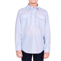 Hard Slog Kids Lillia Half Placket Long Sleeve Shirt