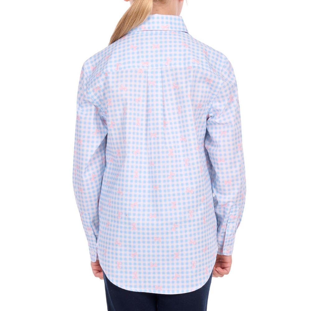 Hard Slog Kids Lillia Half Placket Long Sleeve Shirt