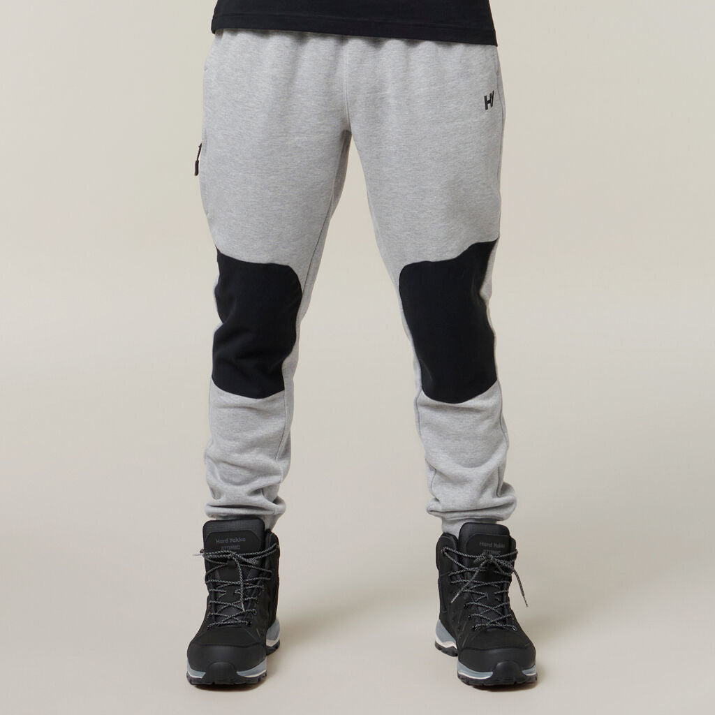 Front view of Hard Yakka Mens Xtreme Jogger Trackpants in Grey