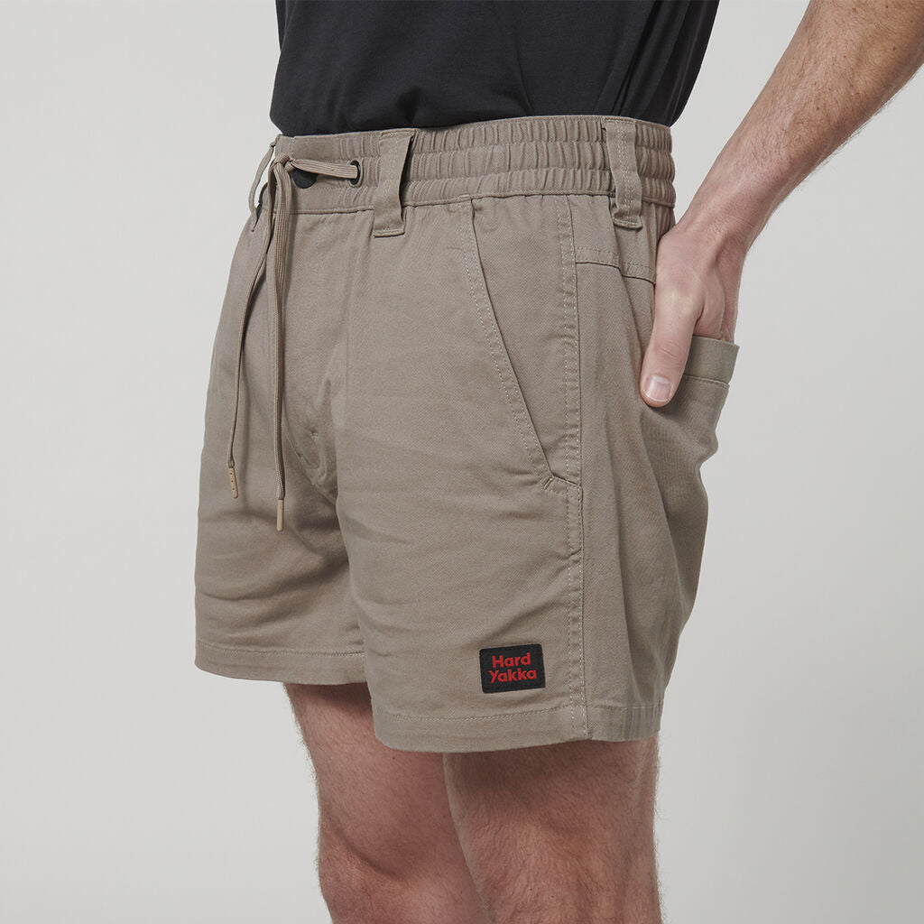 Side view of Hard Yakka Toughmaxx Short Shorts in Desert