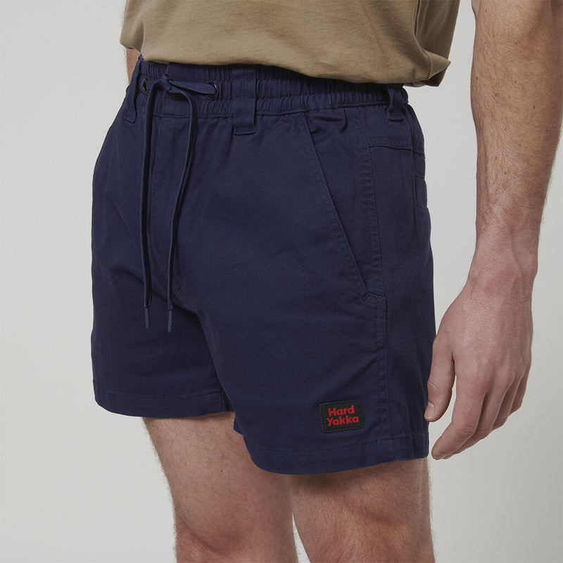 Side view of Hard Yakka Toughmaxx Short Shorts in Navy