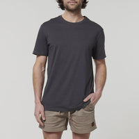 Front view of Hard Yakka Short Sleeve Core Tee in Charcoal